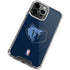 NBA Memphis Grizzlies Distressed iPhone 14 Pro Clear Case